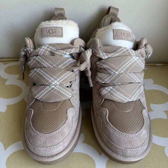 NIB UGG® Women's Lowmel Lace-Up Sneaker Booties, Sand, Women's US Size 12 - Picture 7 of 16